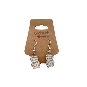 Halloween Mummy fishhook earrings NEW